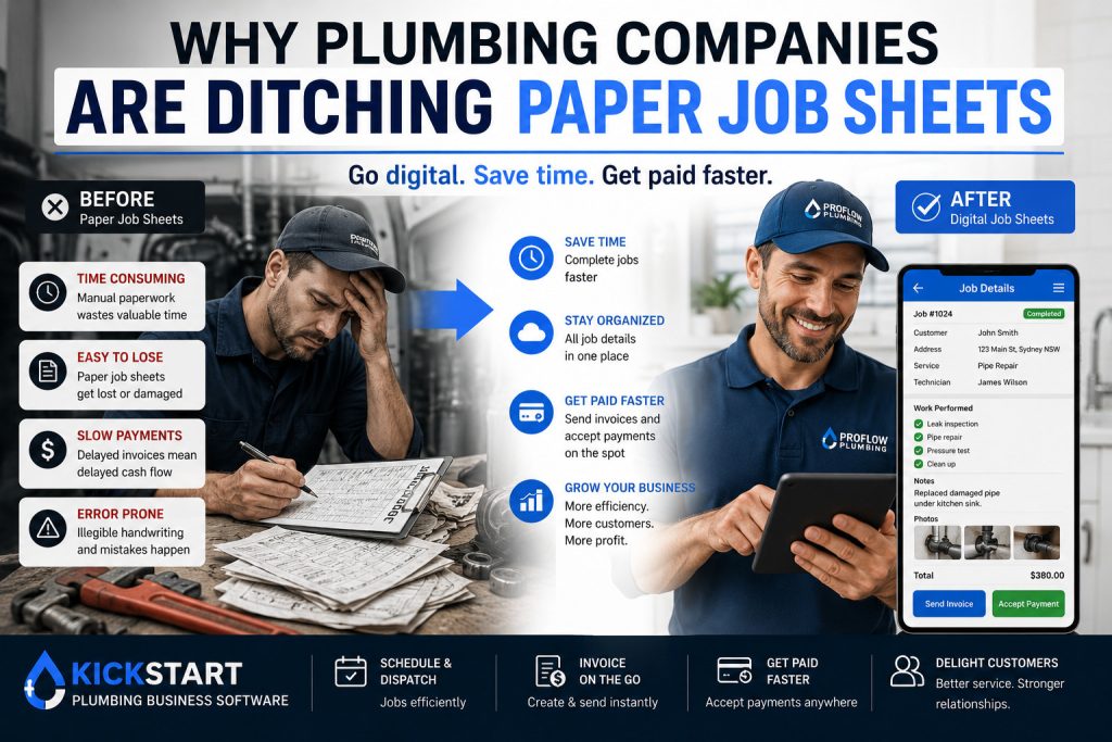 plumbing job management software