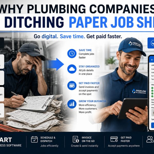 plumbing job management software
