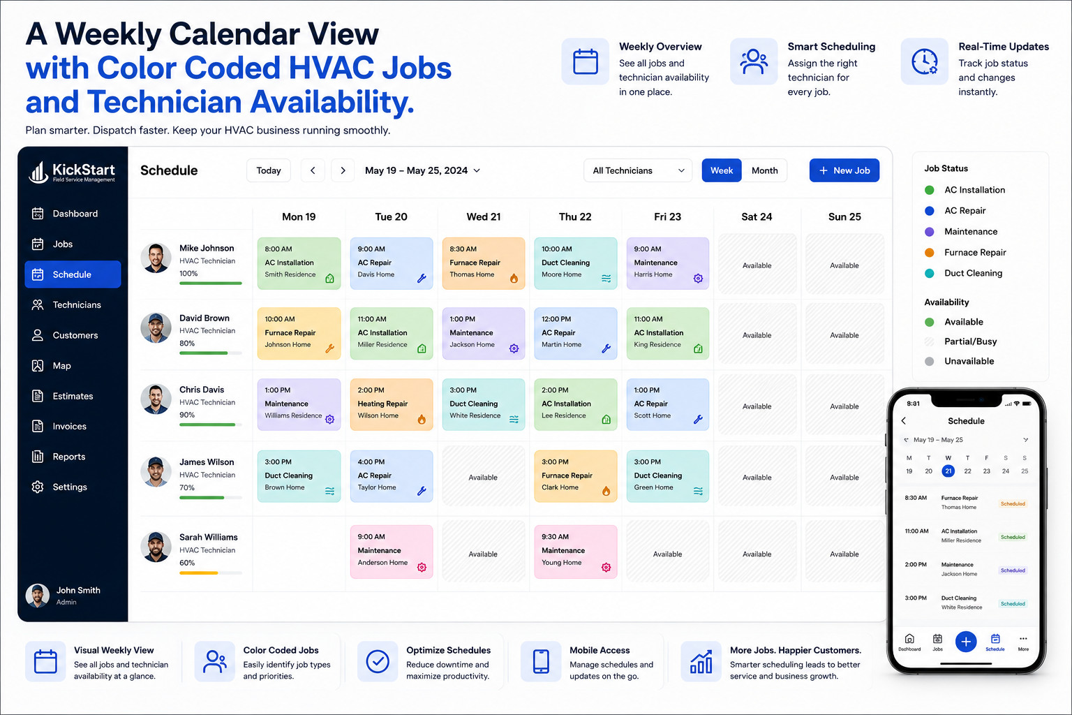 HVAC Scheduling Software