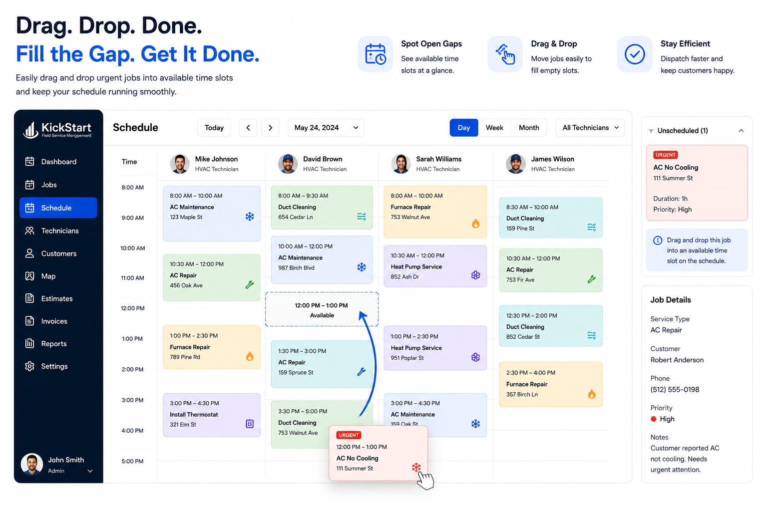 HVAC Scheduling Software